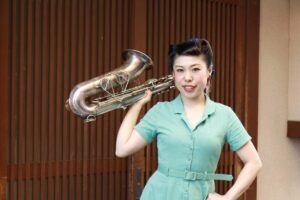 スペースジオン　緊急決定おめでたい！　5/8(金)、9(土)サックス：エイミィ、出演決定です！